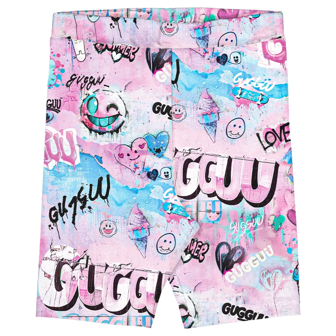 Gugguu Print Biker Shorts