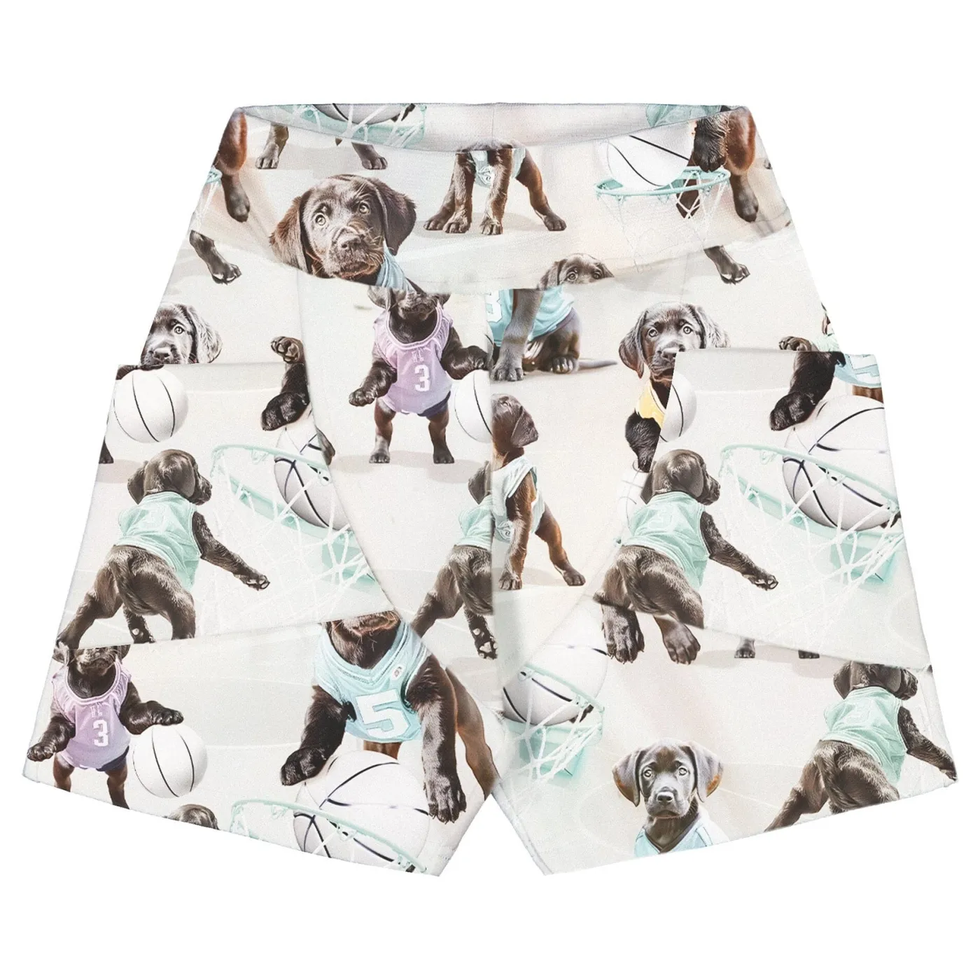 Gugguu Print College Baggy Shorts