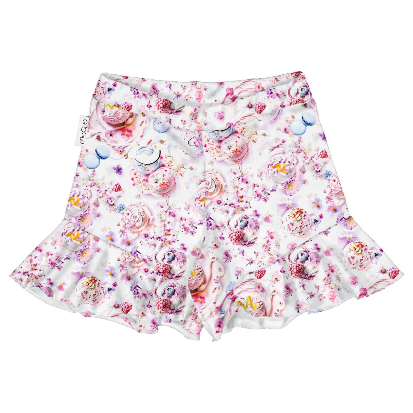 Gugguu Print Frilla Shorts