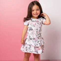 Gugguu Print Frilla T-Shirt Dress