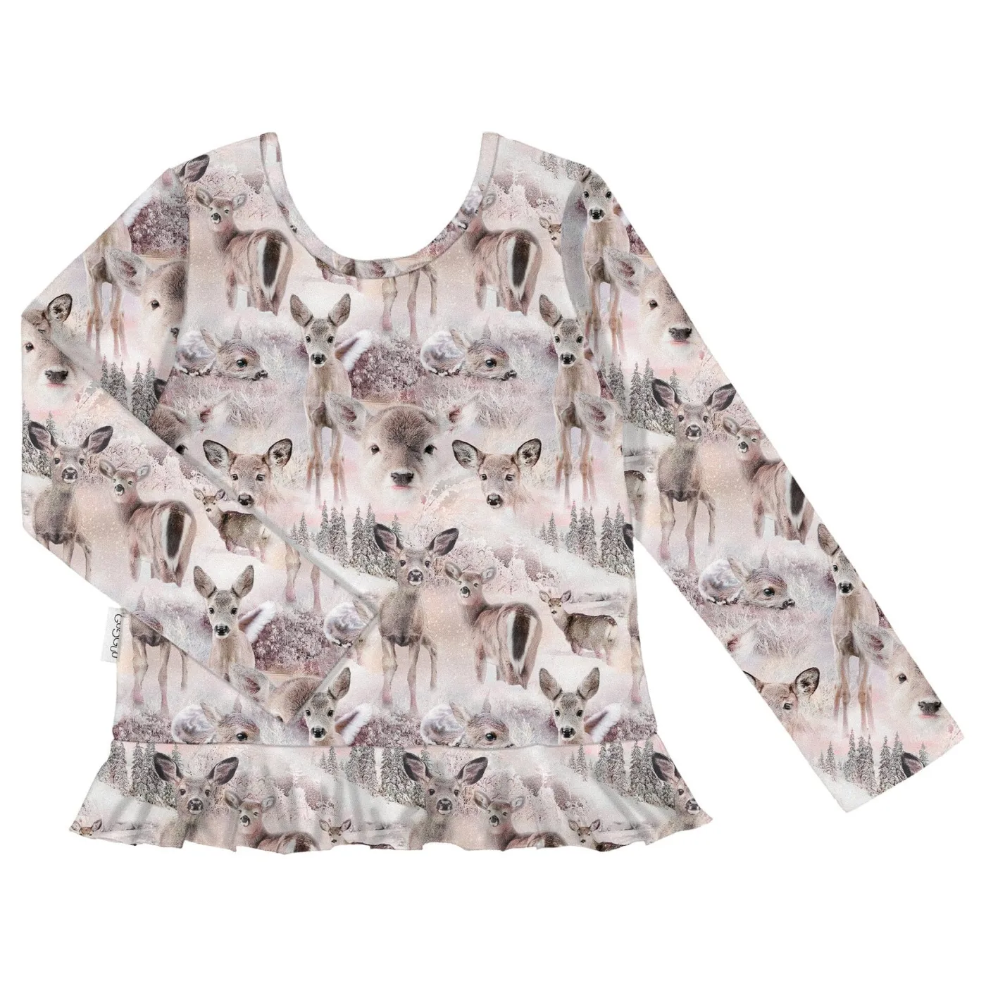 Gugguu Print Pyjama Frilla Top