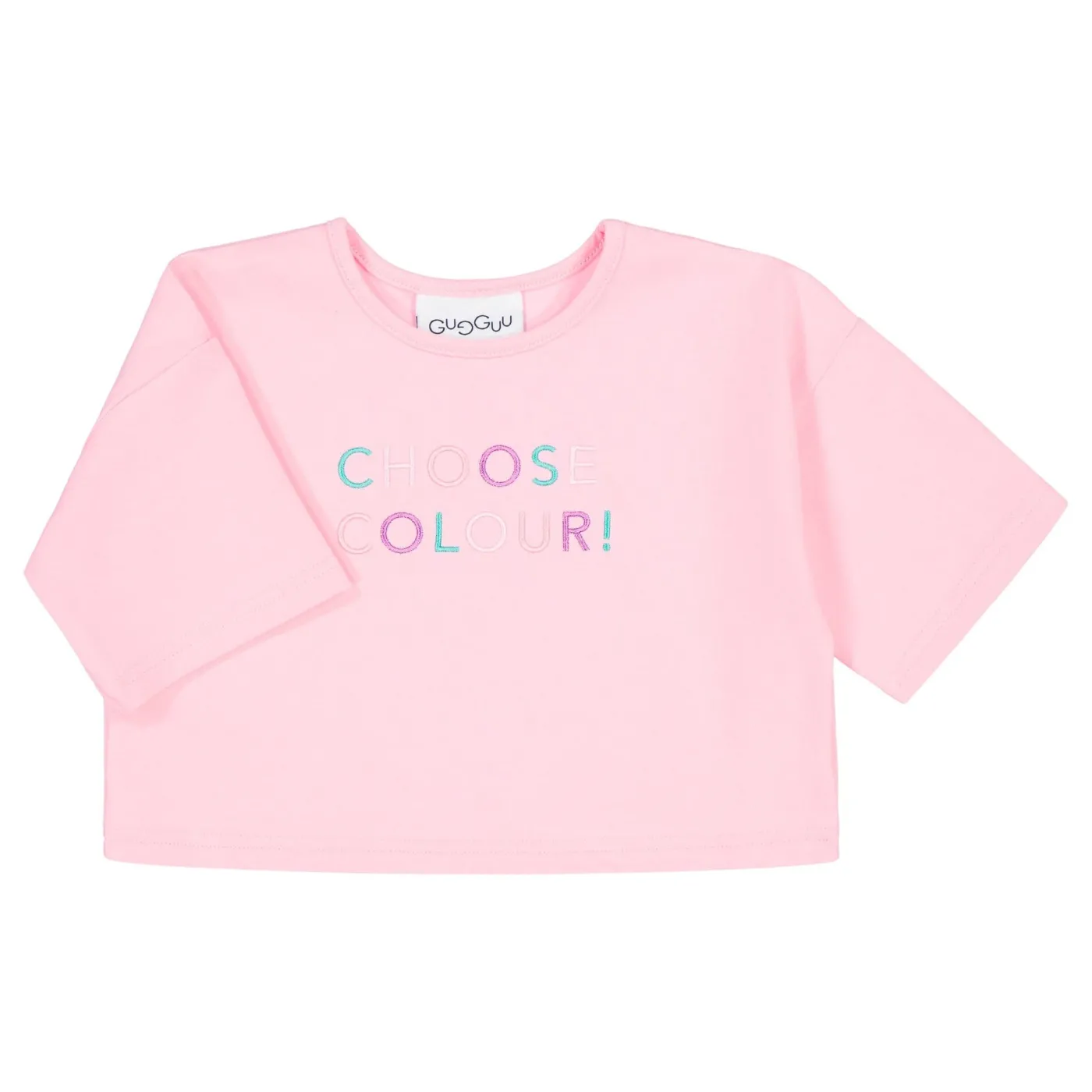 Gugguu Slogan Cropped T-Shirt